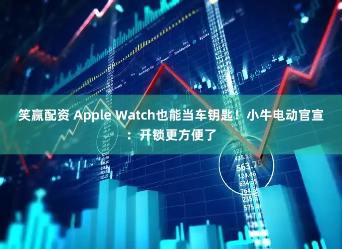 笑赢配资 Apple Watch也能当车钥匙！小牛电动官宣：开锁更方便了